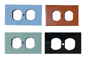 Tapa leviton 2x4 doble